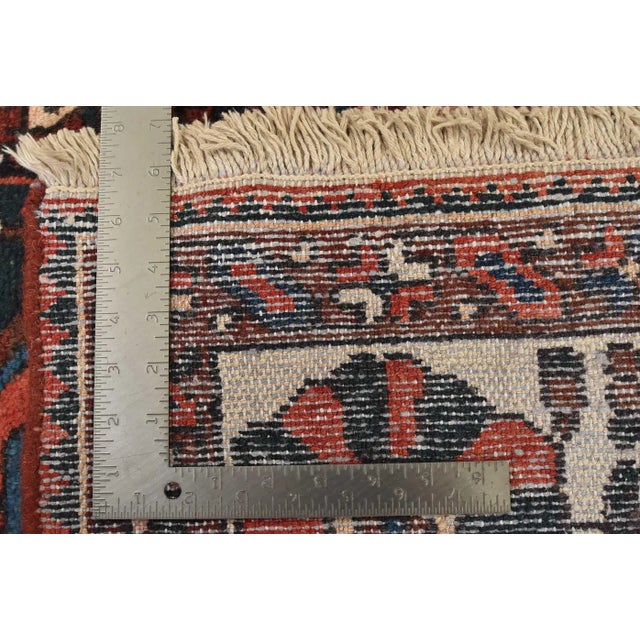 Bakhtiari Rug 7’2” X 10’1” Multicolor Wool Semi-Antique Hand-Knotted Carpet For Sale - Image 15 of 15