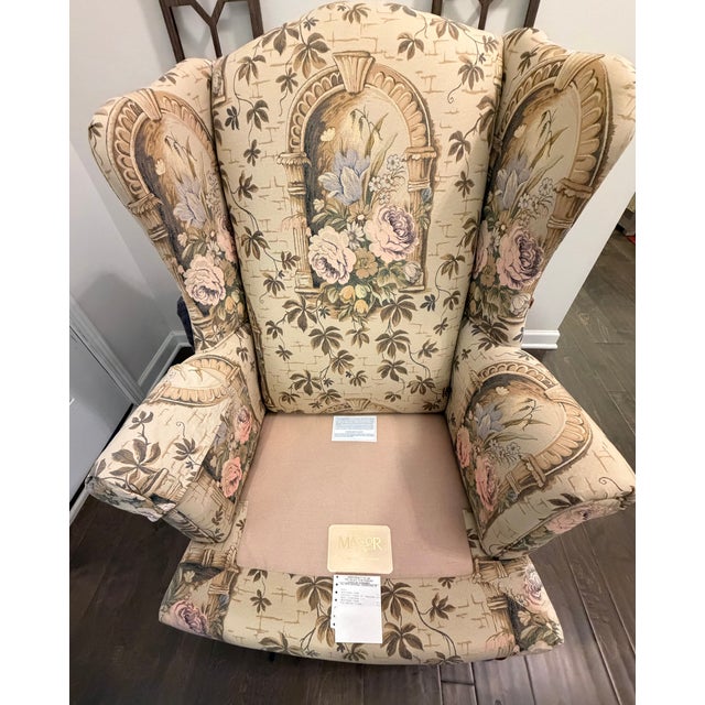 Vintage Pennsylvania House "Manor" Wingback Armchair in Excellent Condition For Sale - Image 9 of 9
