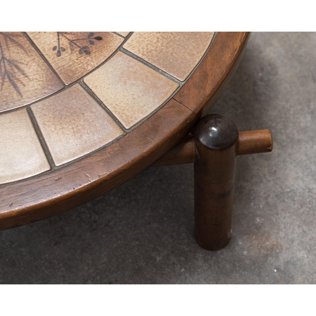 Round Ceramic Coffee Table, 1960s For Sale - Image 6 of 7