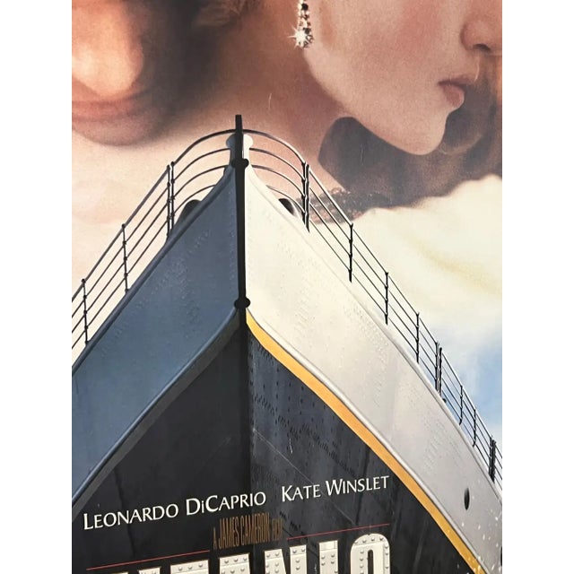 Titanic 1997 Original Movie Poster, Leonardo DiCaprio Kate Winslet, Framed 1997 For Sale - Image 10 of 14