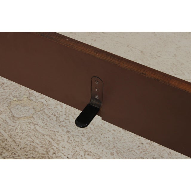 Animal Skin Baker Queen Size Leather Panel Bed For Sale - Image 7 of 15