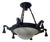Art Deco Frosted Milk Glass Chandelier, Germany, 1930s For Sale