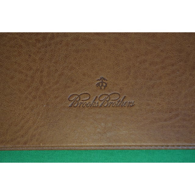 Animal Skin Brooks Brothers Leather Folding Backgammon & Chess Travel Board Game Set Made in Italy (Lnwot) For Sale - Image 7 of 7
