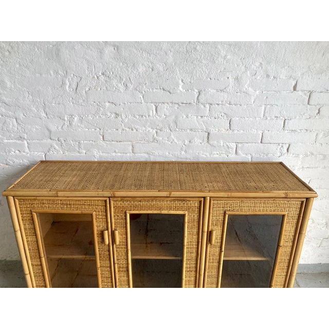 Rattan Sideboard, Italy, 1970s For Sale - Image 10 of 16