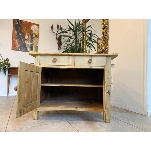 Brown Antique Rustic Changing Table or Cabinet in Wood For Sale - Image 8 of 17