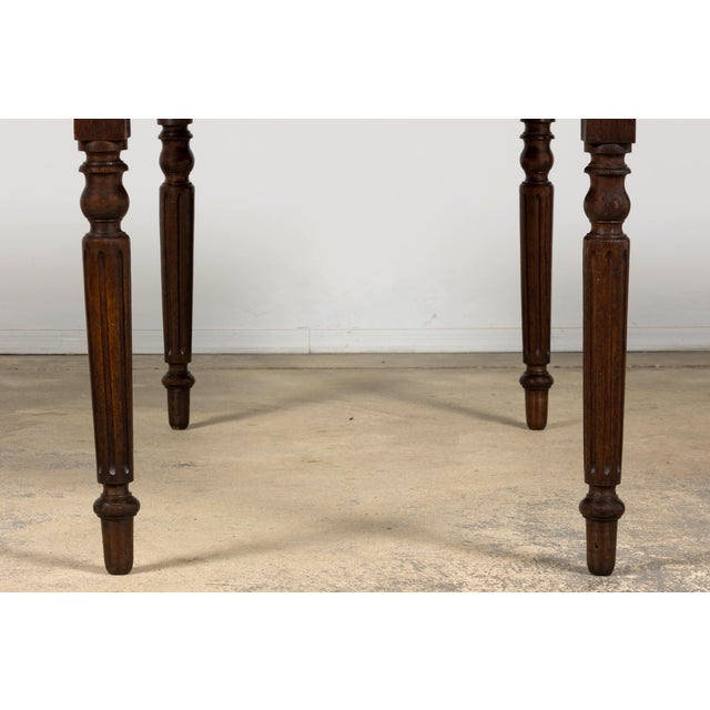 Late 19th Century French Louis XVI Style Oak Writing Table For Sale - Image 13 of 17