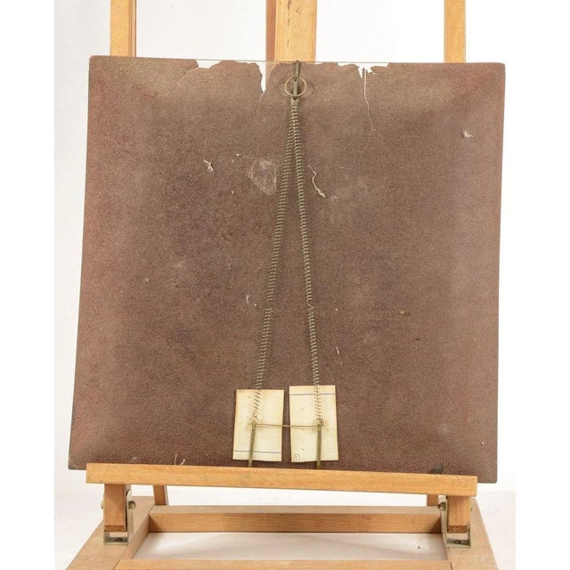 Decorative plate glass with effect of processing in chalcedony depicting landscape. This effect is given by a velvety...