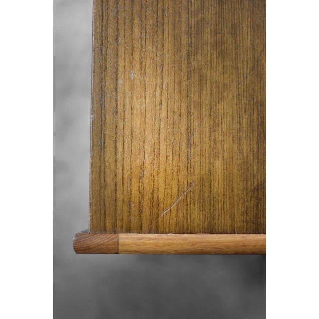 Thread Side Table with Wicker Basket, 1960s For Sale - Image 10 of 14