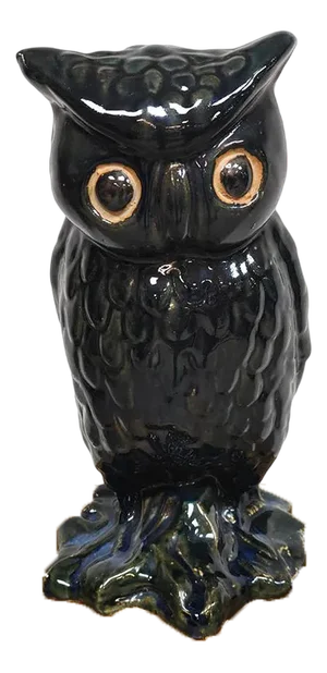 Vintage Ceramic Owl Figurine, 1970s