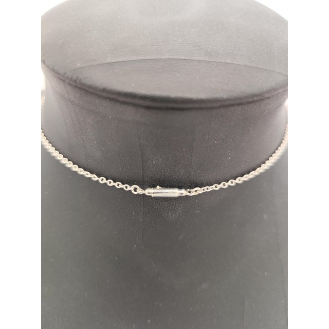Art Deco Necklace with Amulet, Floral Hearts and Grapes in 800 Silver, 1920s For Sale - Image 4 of 6