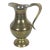 Large Vintage Brass Water Pitcher With Handle, Vase or Jug, Shelf Styling Decor, Staging Country Kitchen Farmhouse Style For Sale