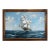 Large Original Vintage Oil Painting Sailing Ship Seascape Marine Art Framed For Sale