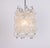 Wonderful onion-shaped -tulipan glass pendant light. Several hand-blown glasses are suspended on a white-painted metal...