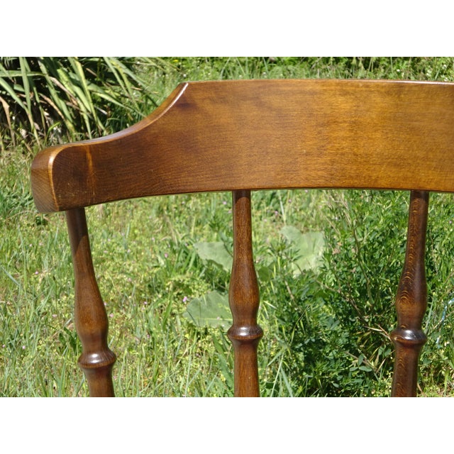 Wood and Fabric Chairs, Set of 2 For Sale - Image 16 of 18