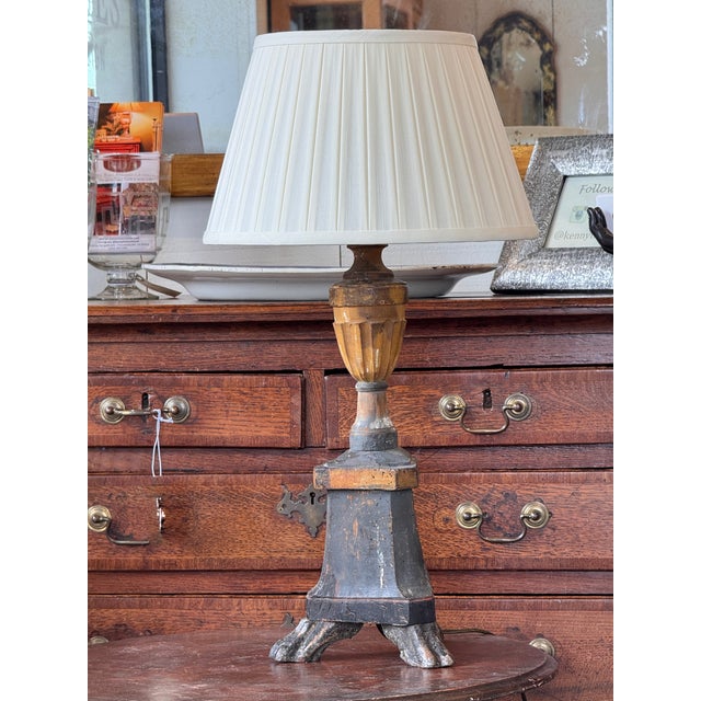 19th Century Italian Altarstick Lamp For Sale - Image 6 of 9
