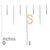 Early 21st Century 10K Yellow Gold 1/10 Cttw Diamond 'S' Initial Stud Earring For Sale - Image 5 of 5