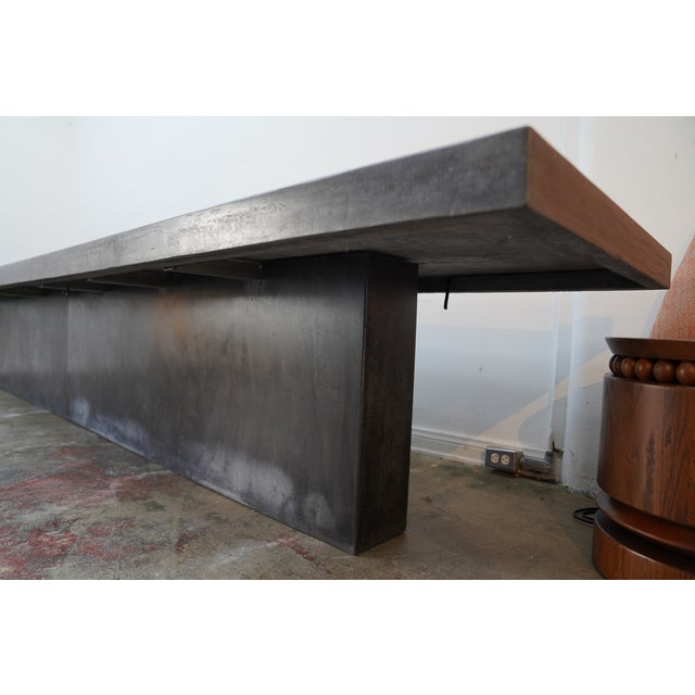 James De Wulf Custom Concrete Dining TableJames De Wulf Custom Concrete Dining Table For Sale - Image 12 of 12