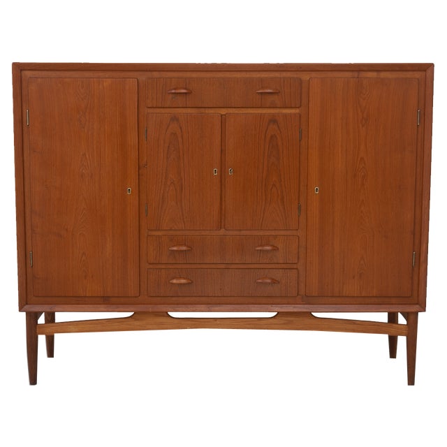 Danish Modern Teak Sideboard, 1950s For Sale