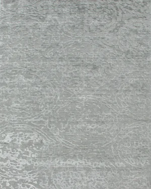 Transitional Hand Knotted Modern Wool Rug - 7'11" X 9'11"