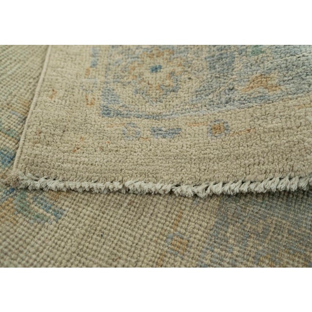 Oushak Square Rug 3'2" x 3'2" #21350 For Sale In Houston - Image 6 of 8