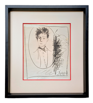 Pablo Picasso, Portrait of Rimbaud, Hand-Signed Lithograph, 1960