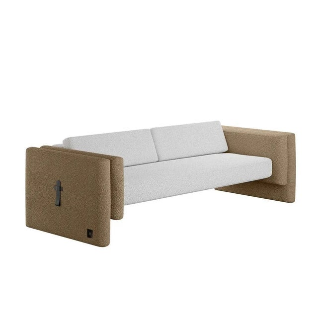 Lisola Sofa Khaki & White is a modern outdoor seating piece. A unique outdoor sofa created by the most refined design with...
