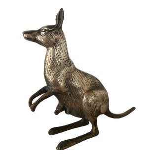 Vintage English Brass Kangaroo For Sale