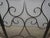 Vintage Tri-Fold Three Panel Black Metal Fireplace Screen For Sale - Image 9 of 12