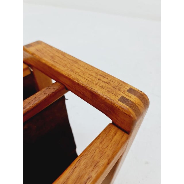Mid-Century Danish Teak Magazine Rack by Salling Stolefabrik, 1960s For Sale - Image 6 of 11
