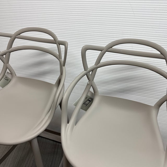 Mid-Century Modern Philippe Starck for Kartell Master's Bar Stools, Pair For Sale - Image 3 of 12