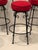 French Provincial Hand Wrought Iron Fleur Di Lis Motif Bar Stools For Sale - Image 3 of 11