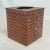 Mid-Century Hollywood Regency Faux Woven Basket Metal Tissue Box Cover For Sale - Image 4 of 9