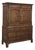18th Century Georgian Period English Oak Linen Press For Sale