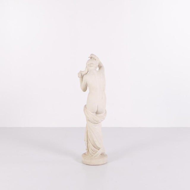 Sculpture of Partially Undressed Female Figure in Biscuit Porcelain, 1920s For Sale - Image 4 of 9