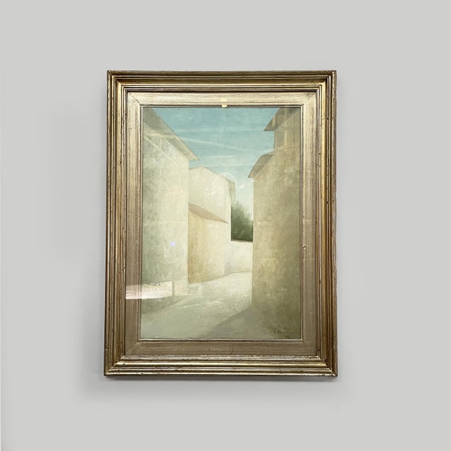 Franco Antonucci, Paesaggio a Corfino, 1977, Oil Painting on Canvas For Sale - Image 8 of 8