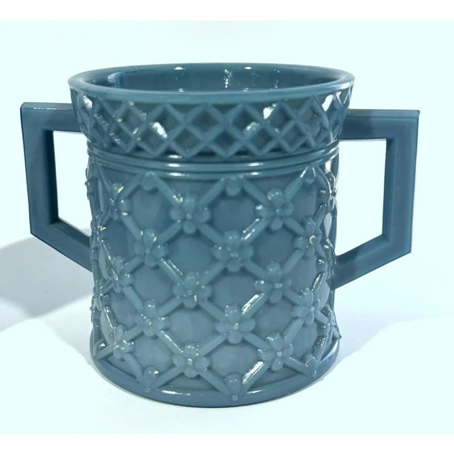 Westmoreland Glass Late 19th Century Westmoreland Sugar Bowl and Creamer For Sale - Image 4 of 7