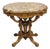 Antique Eastlake Victorian Carved Walnut Marble Top Parlor Lamp Side Table For Sale