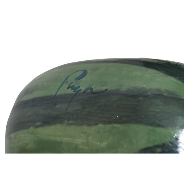 1980s Majolica Watermelon Bowls by Jan Pugh, Set of 5 For Sale - Image 10 of 10