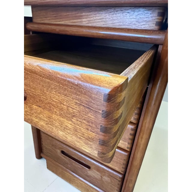 Danish Modern Teak Desk from Salin Møbler, 1970s For Sale - Image 12 of 18
