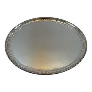 Silver Wonderful Beaded Salver For Sale
