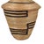 African Early 20th Century Tutsi Basket with Lid Rwanda For Sale - Image 3 of 3