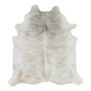 Rug & Kilim’s Contemporary Cowhide in Cream Hues and Gray Accents For Sale