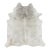 Rug & Kilim’s Contemporary Cowhide in Cream Hues and Gray Accents For Sale