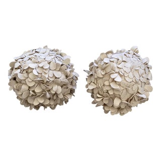 Global Views Round Pillows- Set of 2 For Sale