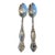 Antique International Silver Five O'Clock Teaspoons Sterling Silver .5.5" Long. Monogram "D" on Front Handle - Set of 2. For Sale