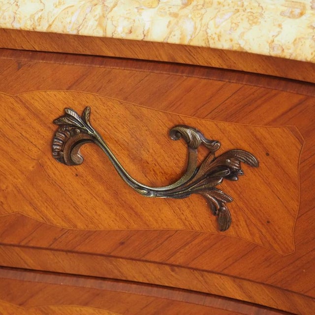 Louis XV Style Dome-Shape Walnut Chest of Drawers For Sale - Image 3 of 9