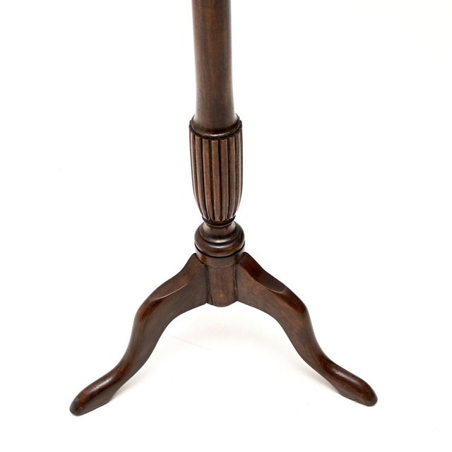 Antique Georgian Figured Walnut Side Table, 1930s For Sale - Image 6 of 7