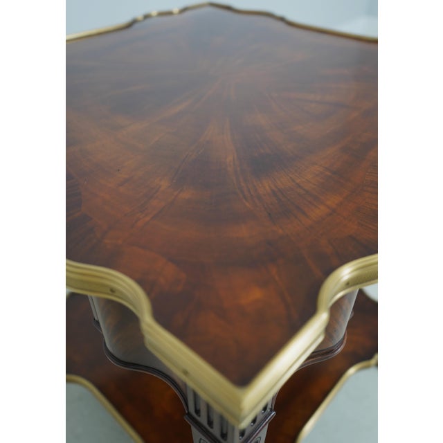 Pair Theodore Alexander 5005-392 Mahogany 1 Drawer Lamp Tables For Sale - Image 9 of 18