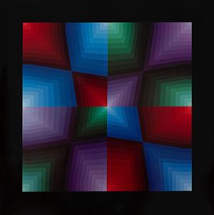 Victor Vasarely, PAUK, Etching