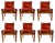 Monk Chairs by Scarpa for Molteni, Set of 6 For Sale